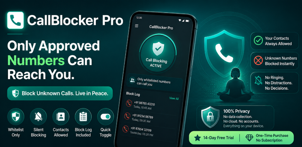 CallBlocker Pro — Only your people get through