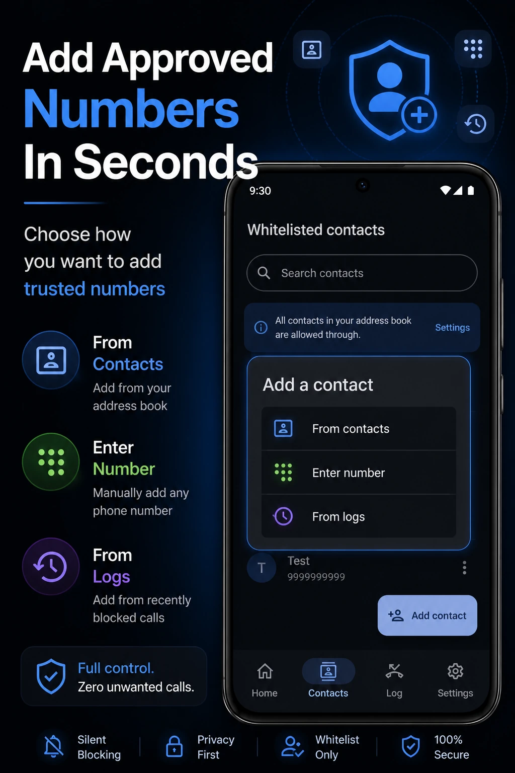 CallBlocker Pro biometric lock