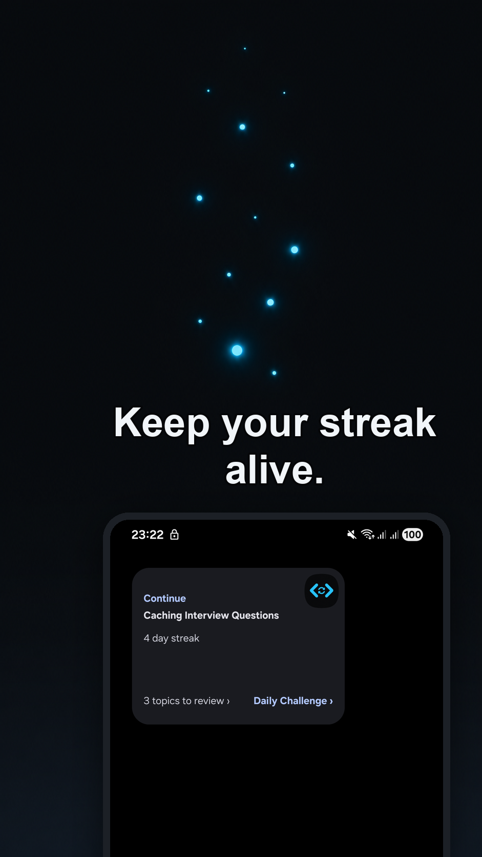 SWEPath streak and daily challenge home card